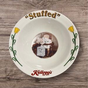 Vintage Kellogg's Stuffed Decorative Bowl